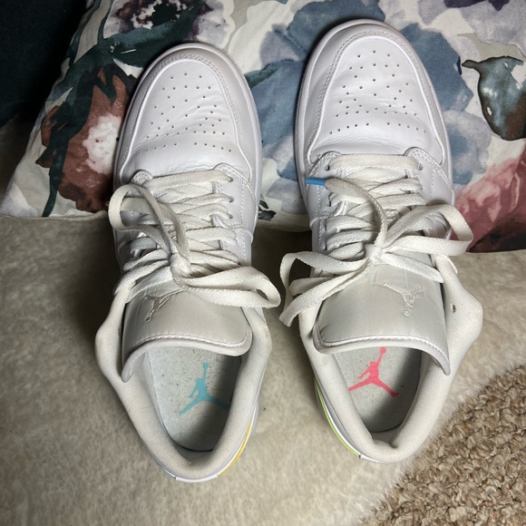 Air Jordan 1 Low White Multi-Colour - Picture 4 of 5